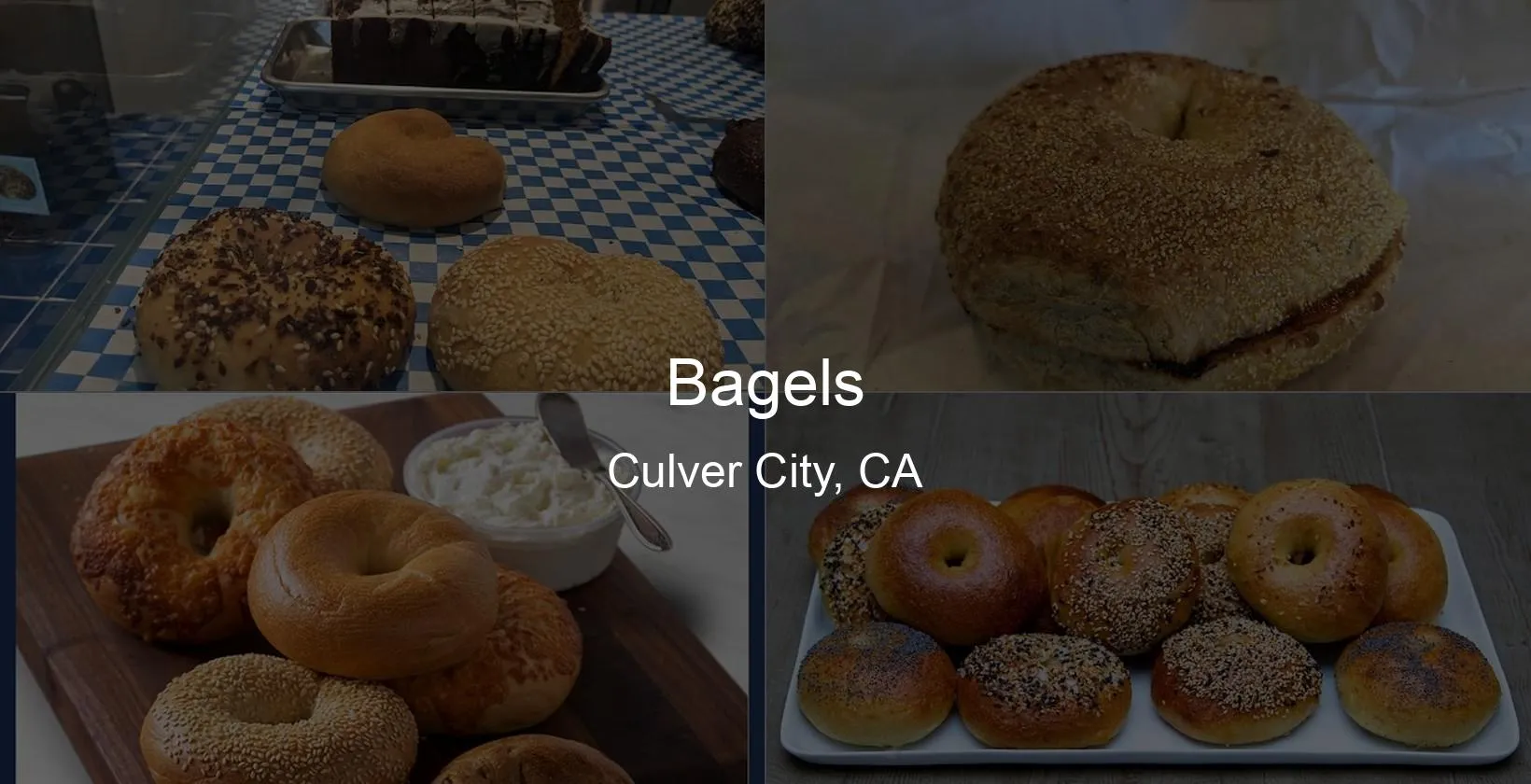 Bagels in Culver City, CA Photo